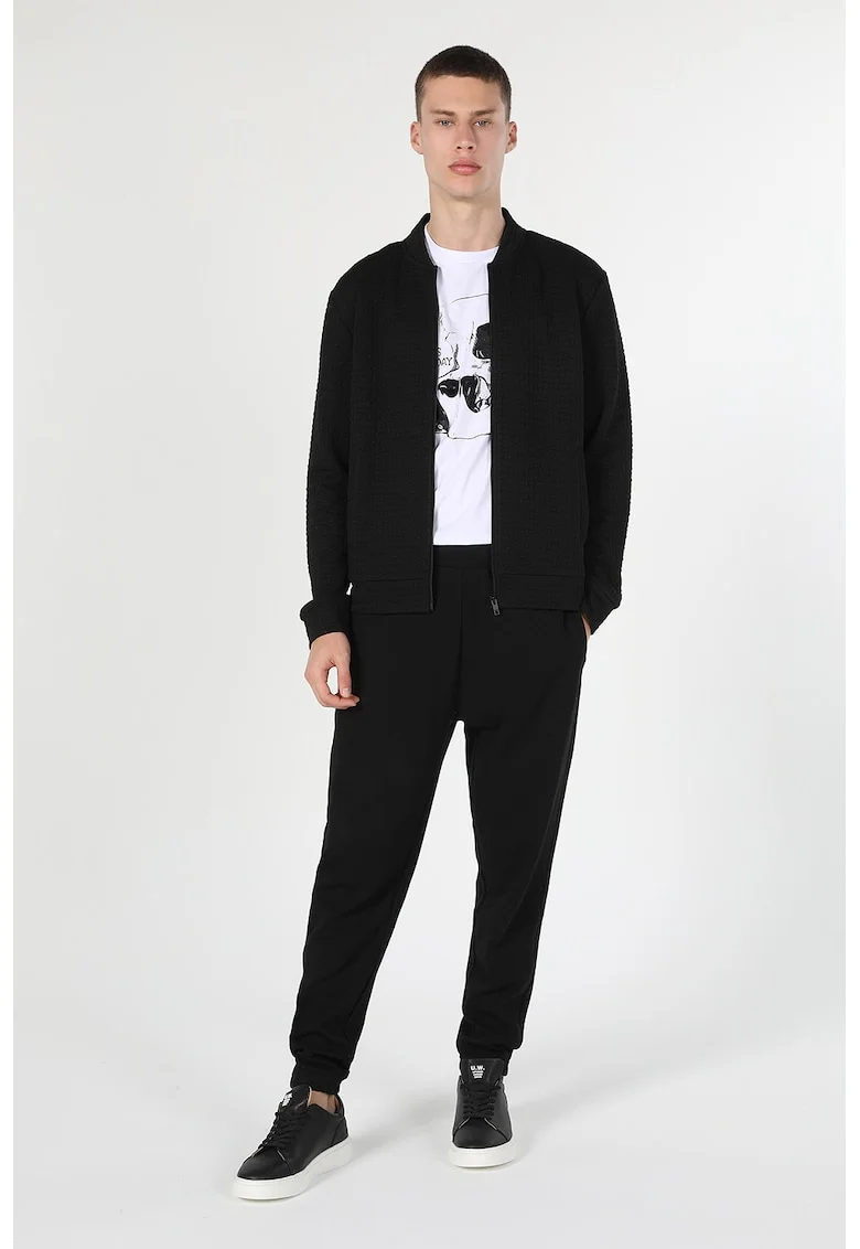 Jacheta bomber slim fit, Negru