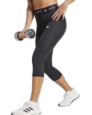 Colanti capri cu talie inalta pentru antrenament Capris, Negru