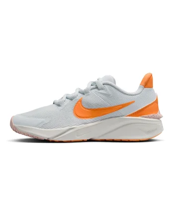 Pantofi Star Runner 4 pentru alergare, Gri deschis/Portocaliu stins