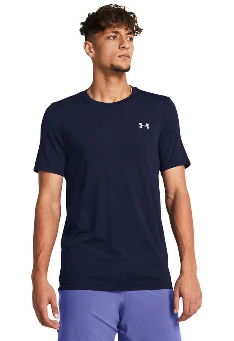 Tricou fara cusaturi, pentru fitness Vanish, Bleumarin