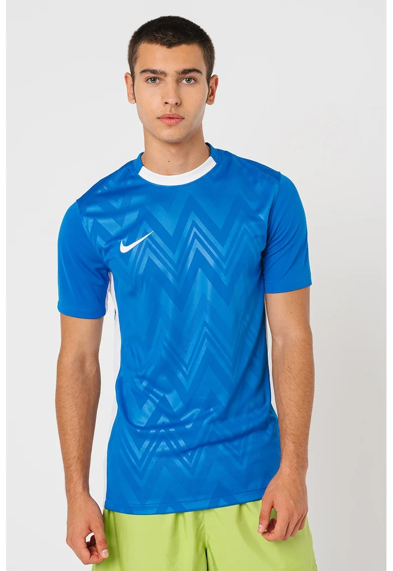 Tricou cu tehnologie Dri-FIT, pentru fotbal, Albastru royal/Alb optic