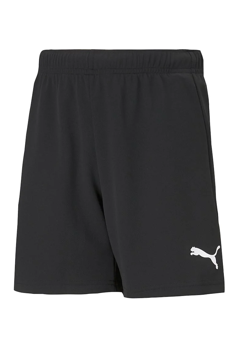 Pantaloni scurti cu banda elastica in talie pentru fotbal, Negru