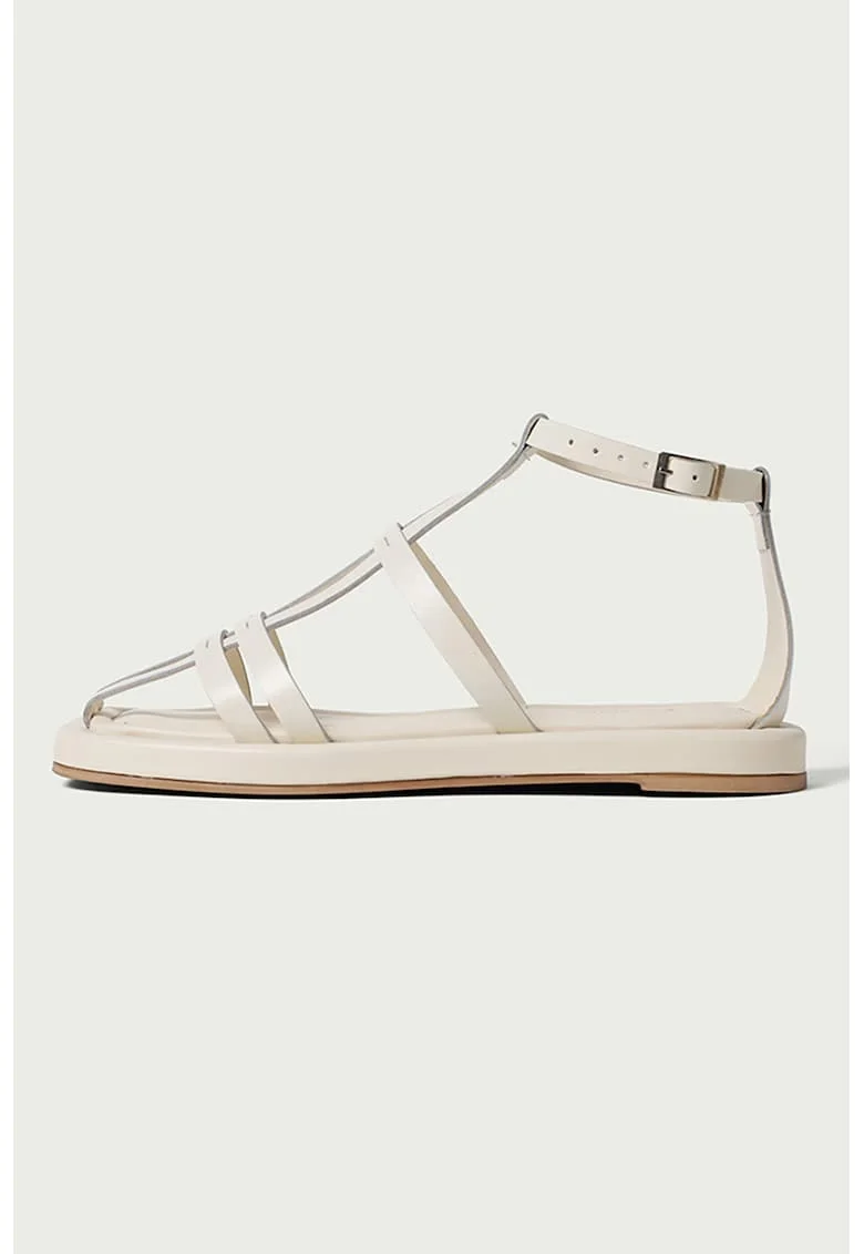 Sandale din piele Robyn, Crem