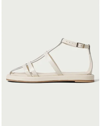 Sandale din piele Robyn, Crem