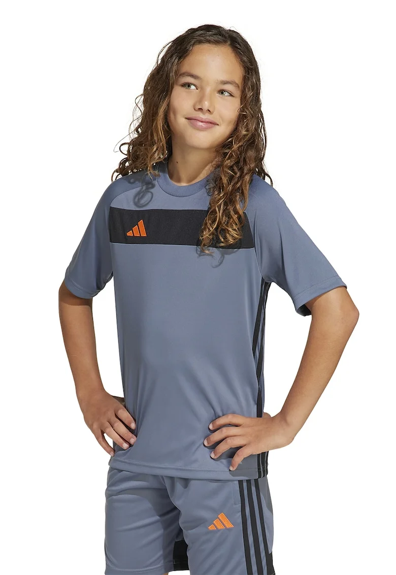 Tricou pentru fotbal Tiro Essentials, Gri inchis