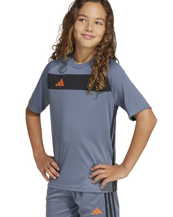 Tricou pentru fotbal Tiro Essentials, Gri inchis