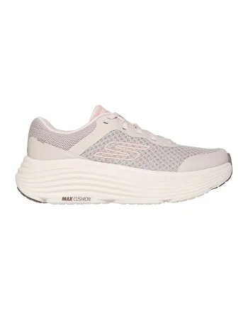 Pantofi sport de plasa cu brant moale, pentru alergare Max, Maro taupe deschis/Roz