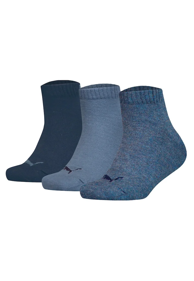 Set de sosete lungi cu logo - 3 perechi, Albastru