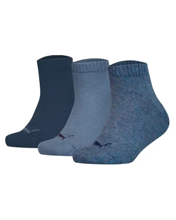 Set de sosete lungi cu logo - 3 perechi, Albastru