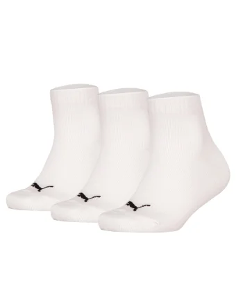 Set de sosete lungi cu logo - 3 perechi, Alb