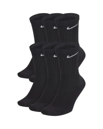 Set 6 perechi sosete  Everyday Cushioned Training Crew, negru, Negru