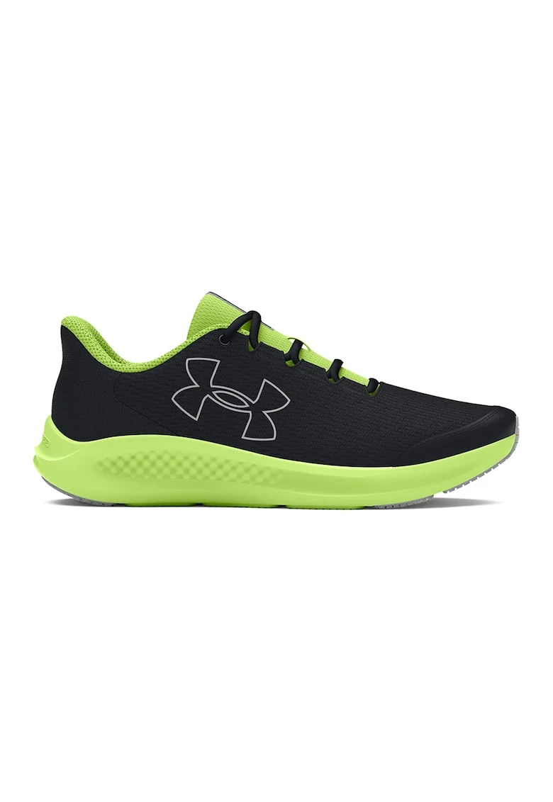Pantofi pentru alergare Charged Pursuit 3, Negru/Verde lime