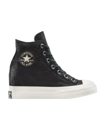 Pantofi sport  Chuck 70 Wedge Luxe Pony Hair 44736, Negru