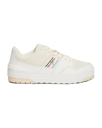 Pantofi sport  pentru Femei, suede stripes basket lo, FW0FW07811-AEF, Alb, Alb