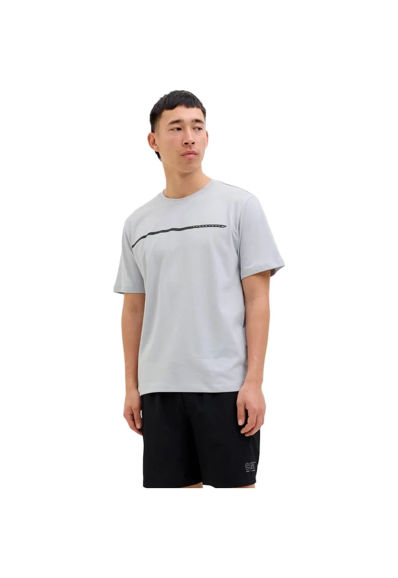 Tricou JACK &JONES Fusion Full Branding 43711, Gri