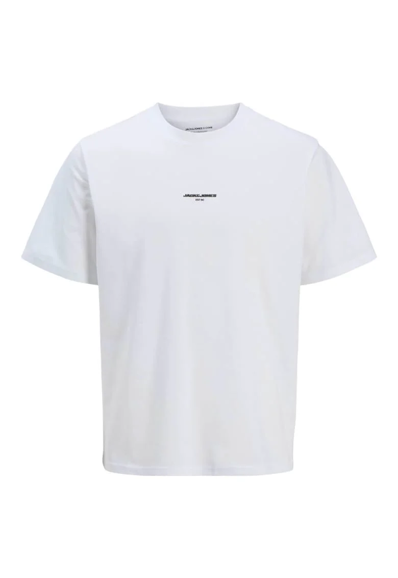 Tricou JACK &JONES Lido AOP Back Print 43765, Alb