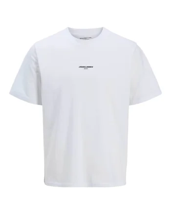 Tricou JACK &JONES Lido AOP Back Print 43765, Alb