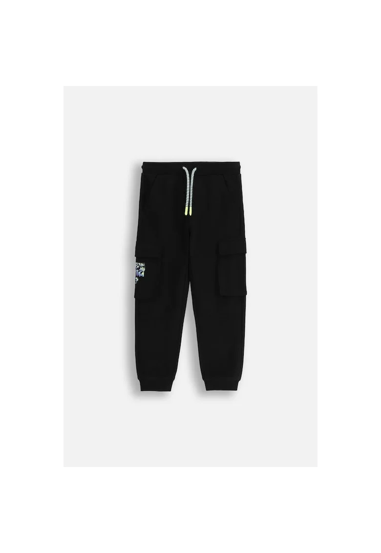 Pantaloni sport slim fit cu talie ajustabila cu snur