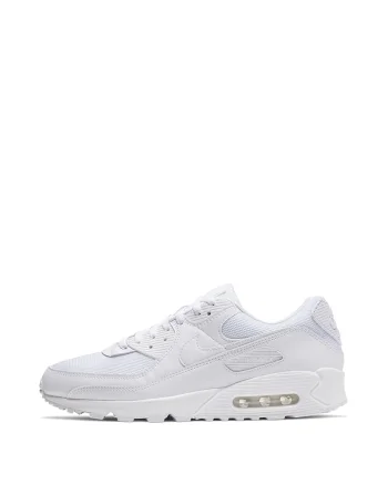 Pantofi barbati  Air Max 90 Alb Piele naturala, Alb