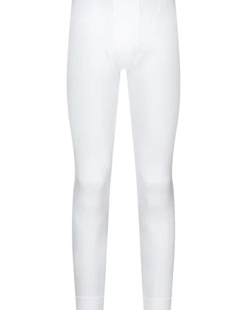 Pantaloni termici barbati,  Bumbac, Alb