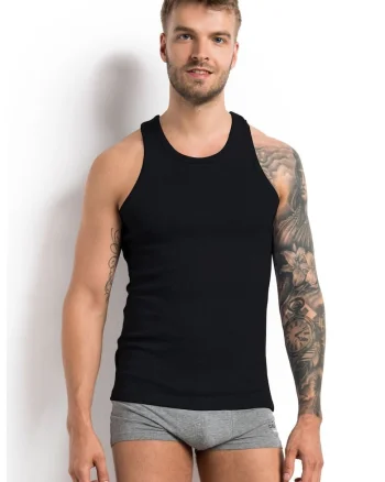Maiou Barbati  Classic alb, Negru