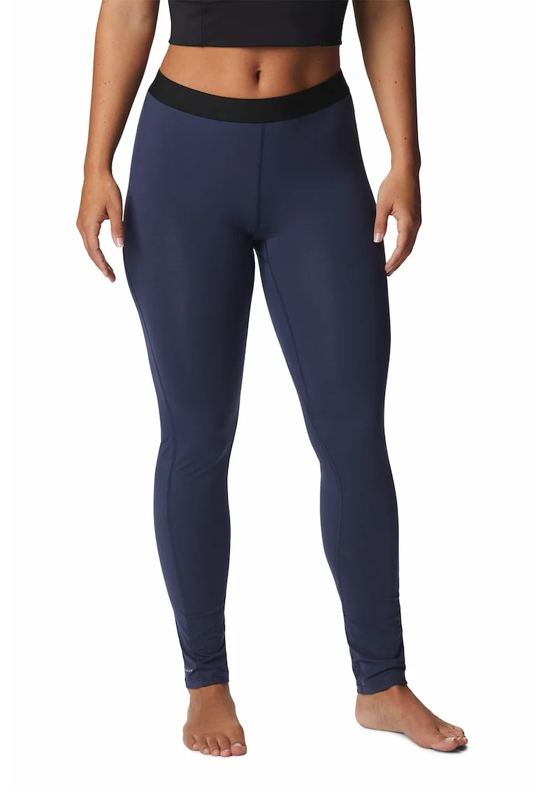 Colanti termici din material elastic, adecvati pentru sporturile de iarna Midweight, Albastru inchis