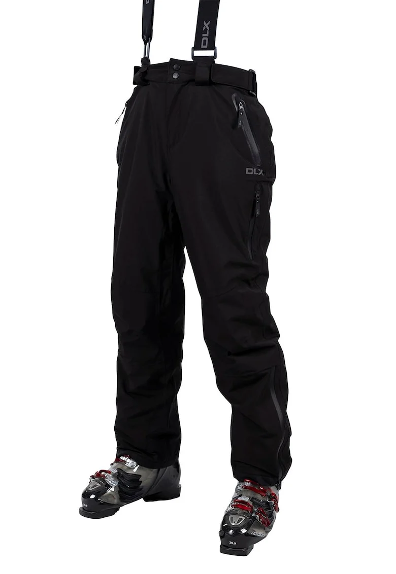 Pantaloni cu bretele pentru ski Kristoff II, Negru