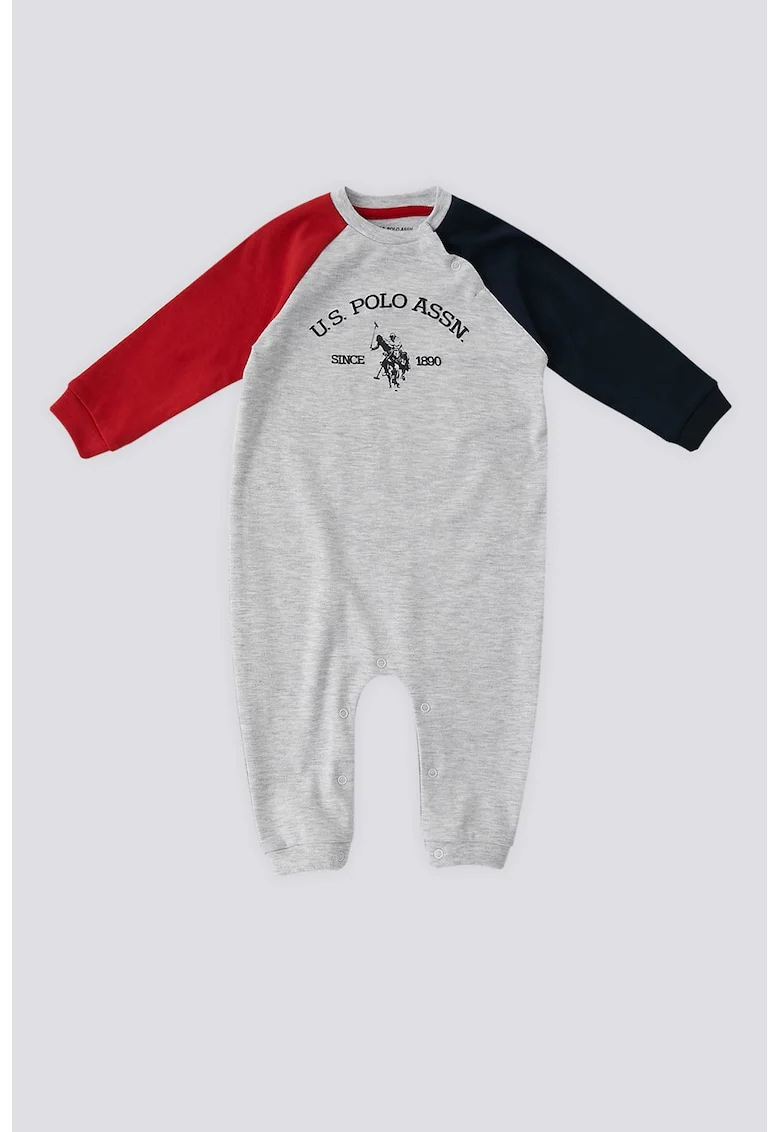 Salopeta lunga cu maneci raglan, Gri deschis