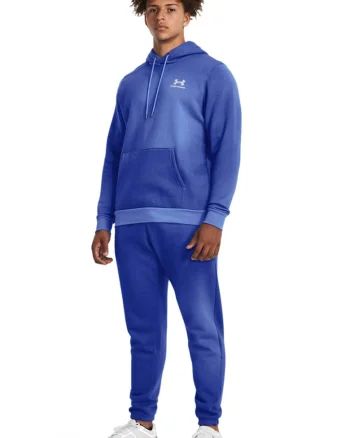 Hanorac cu buzunar kangaroo pentru fitness Essential, Albastru