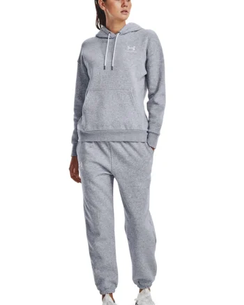 Pantaloni de trening, pentru fitness Essential, Gri melange