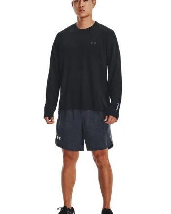Bluza fara cusaturi, pentru alergare Stride, Negru