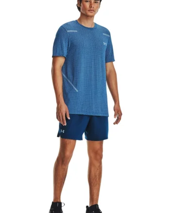 Tricou cu imprimeu logo, pentru fitness Vanish, Albastru