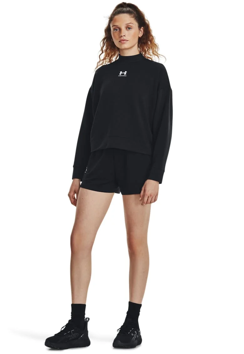 Bluza cu maneci cazute, din amestec de lyocell Rival, Alb/Negru