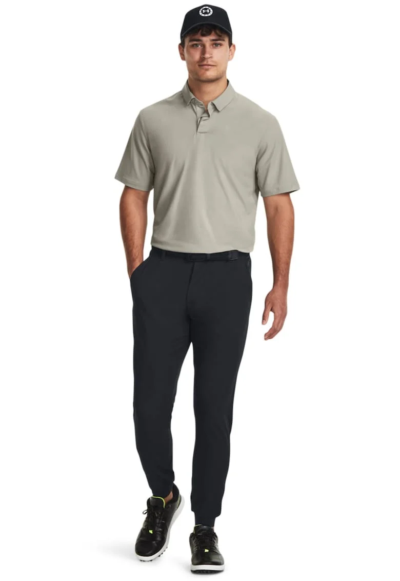 Pantaloni conici cu finisaj impermeabil pentru golf Drive, Negru