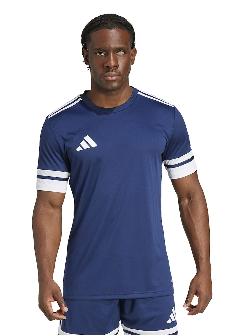 Tricou cu logo, pentru fotbal, Bleumarin