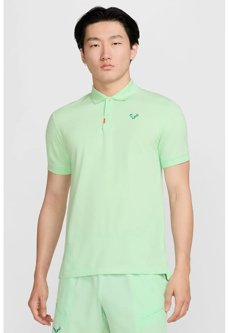 Tricou slim fit cu tehnologie Dri-Fit, pentru tenis Rafa, Verde menta