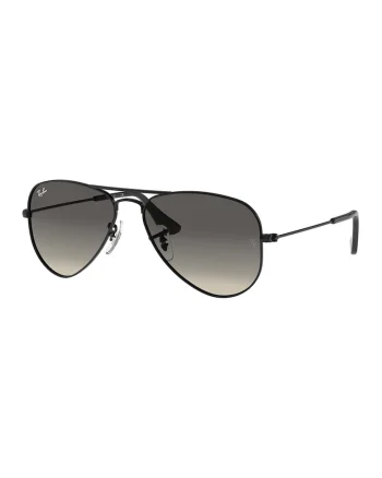 Ochelari de soare aviator cu lentile polarizate si rama metalica, Negru