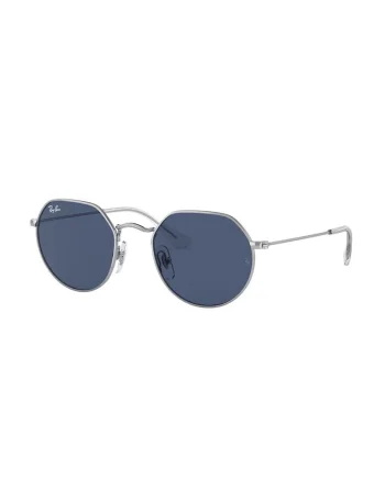Ochelari de soare rotunzi cu rama metalica Jack, Argintiu