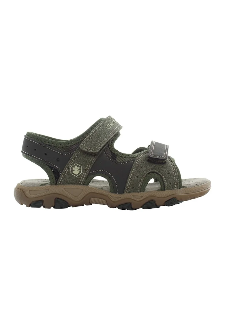 Sandale cu inchidere velcro Levi, Kaki