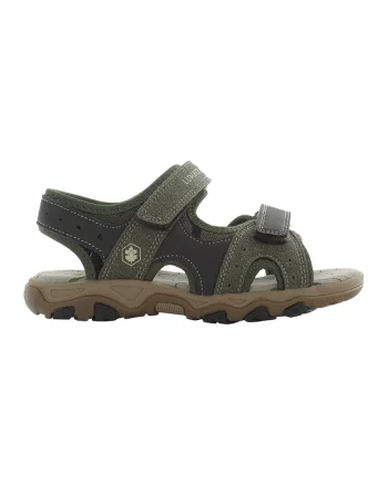 Sandale cu inchidere velcro Levi, Kaki