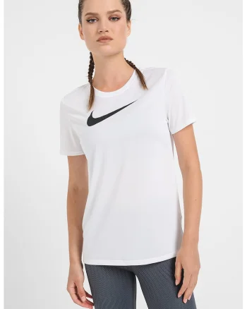 Tricou cu decolteu la baza gatului, pentru fitness, Negru/Alb optic