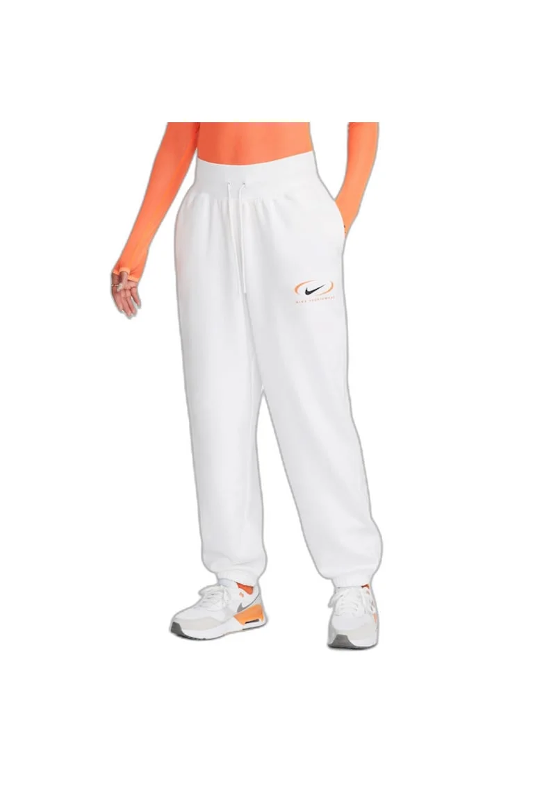 Pantaloni  pentru Femei, w nsw phnx flc hr os pant prnt, FN7716-100, Alb, Alb