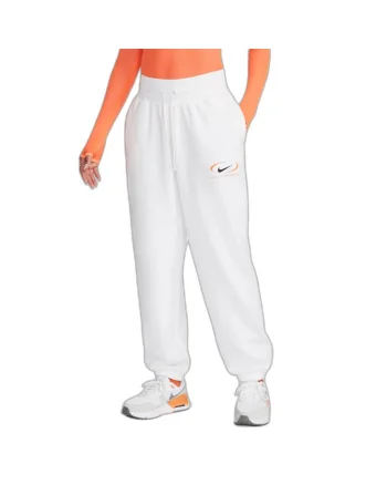 Pantaloni  pentru Femei, w nsw phnx flc hr os pant prnt, FN7716-100, Alb, Alb