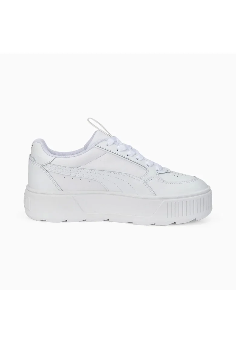 Pantofi sport flatform din piele si piele ecologica Karmen Rebelle, Alb