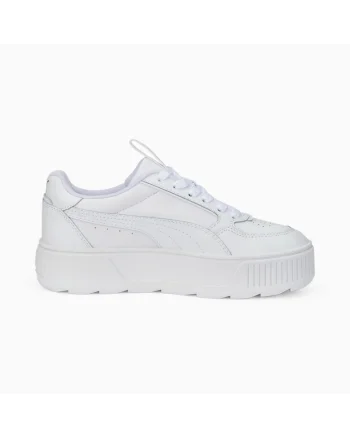 Pantofi sport flatform din piele si piele ecologica Karmen Rebelle, Alb