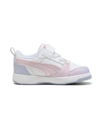 Pantofi sport  pentru Fete, rebound v6 lo blurry dreams ac+ inf, 400595-01, Alb, Alb