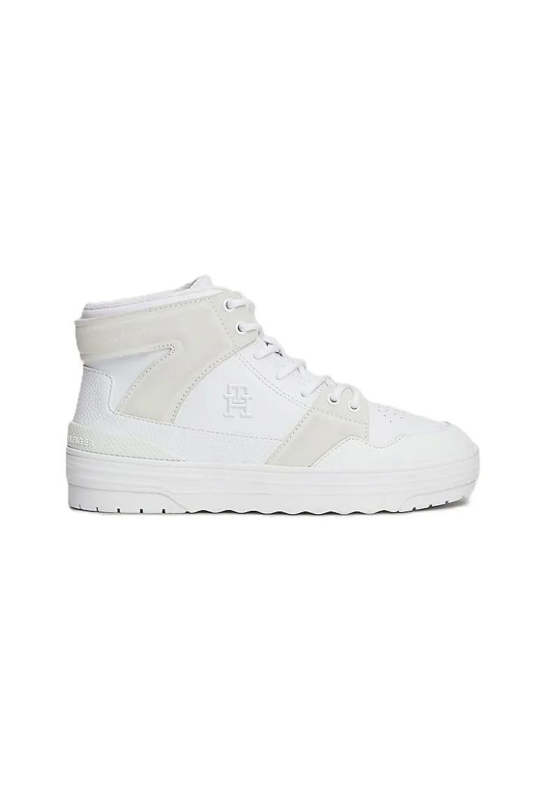 Pantofi sport  pentru Femei, th basket sneaker hi, FW0FW08273-YBS, Alb, Alb