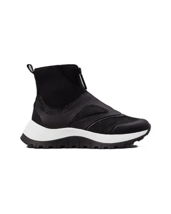 Pantofi sport  pentru Femei, runner sock boot w/zip mix m, HW0HW02229-BEH, Negru, Negru