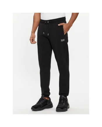 Pantaloni sport barbati,  536190, Negru, Bumbac
