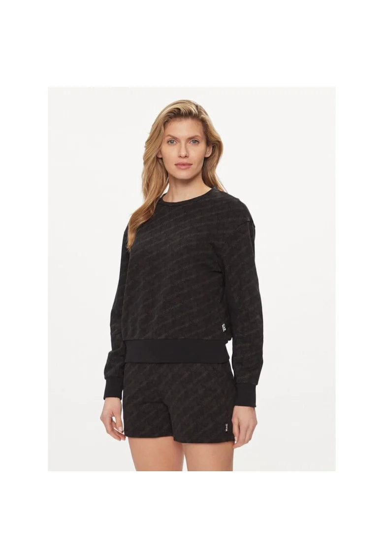 Bluza sport dama,  537586, Negru, Bumbac